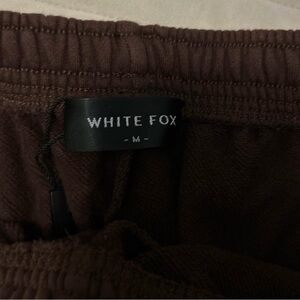 White Fox Brown Sweatpants